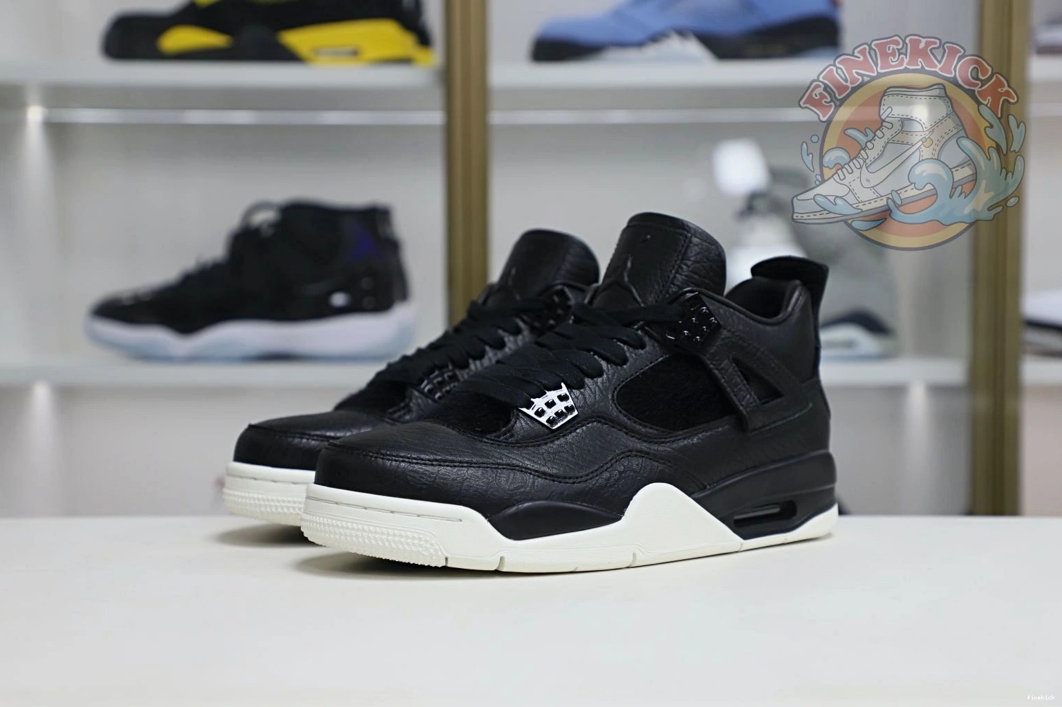 black ponyhair Jordan 4 Jordan Air retro 0104